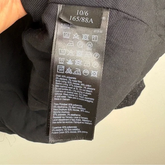 ALLSAINTS Aleida Shimmer Blazer Black Sz 6 - Picture 12 of 16